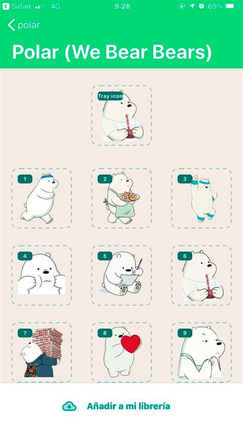 Stickers De Polar We Bare Bears Para Whatsapp Godinez Gourmet