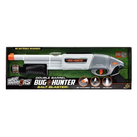 Bug Hunter Salt Gun Blaster Toy Double Barrel Dual Stage Trigger Pest