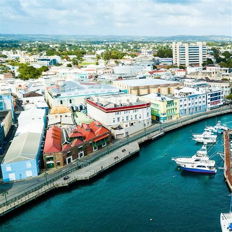 Waterfront And Boardwalk In Barbados Capital City Bridgetown Barbados Travel Bridgetown