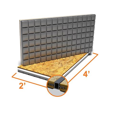 Amdry 2 Ft X 4 Ft Insulated Osb Subfloor Panel The Home Depot Canada