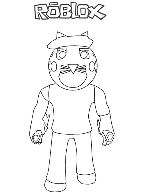 Rash Piggy Roblox Coloring Page Free Printable Coloring Pages For Kids