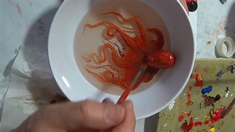 3d Red Octopus Paint Art By Gerardo Chierchia Youtube