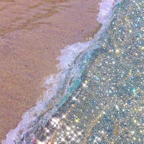 Aesthetic Beach Glitter Wallpapers Wallpaper Cave