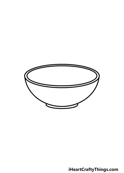 Bowl Drawing How To Draw A Bowl Step By Step