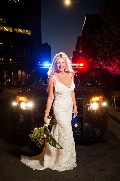 Kathryn Bridal Photos Police Wedding Bride