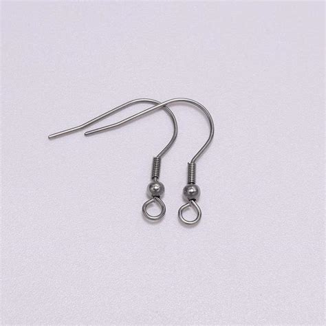 50pcslot Stainless Steel Earring Hooks Findings Not Allergic Ear Hook