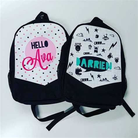 Personalised Kids Backpacks Daycare Bags School Bags