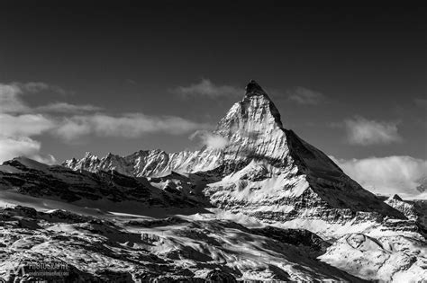 Matterhorn Bandw Matterhorn In Black And White
