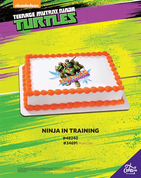 Teenage Mutant Ninja Turtles Sheet Cakes