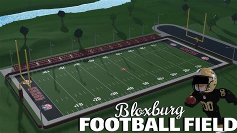 Building A Football Field In Bloxburg Roblox Bloxburg Speedbuild