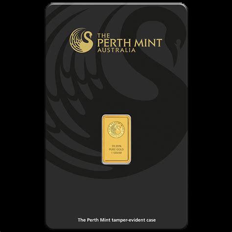 1g Australian Perth Mint Gold Bar Minted Morton Grove Coin