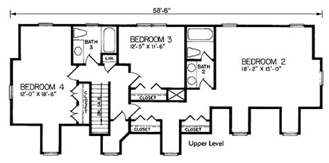 Cape Cod Style House Plan 45480 With 4 Bed 3 Bath 2 Car Garage Cape