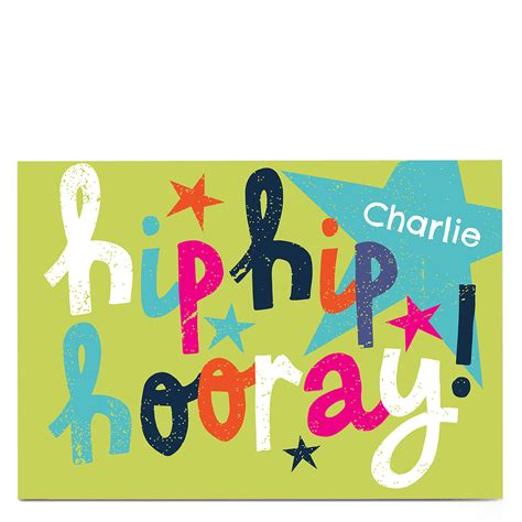 Buy Personalised Bev Hopwood Card Hip Hip Hooray For Gbp 229 Card