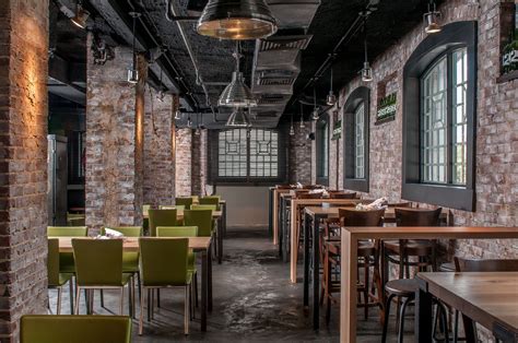Gorgeous Exposed Brick Restaurant Interior Restaurant Seating Design