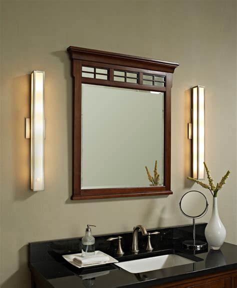 Wall lights are particularly useful in the bathroom, where they can provide necessary lighting around the vanity mirror. Greta Wall Sconce - Contemporary - Bathroom Vanity ...