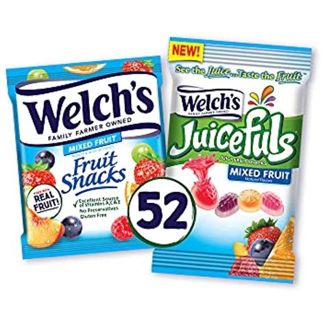 Welchs Fruit Snacks And Juicefuls Juicy Fruit Gushers Mixed Fruit Combo