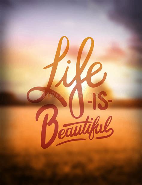 Life Is Beautiful Vector Stock Vector Illustration Of Majestic 50938484