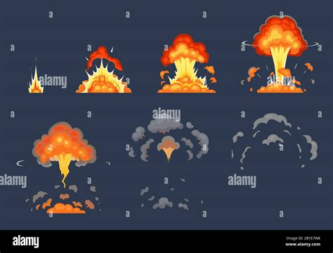 Cartoon Bomb Explosion Animation Exploding Animated Frames Atomic