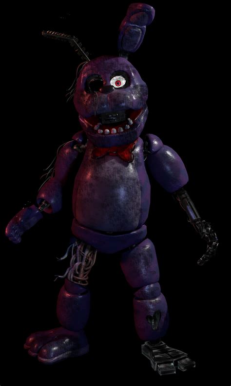 Decided To Make A Fnaf 1 Withered Bonnie The Original Render Is By
