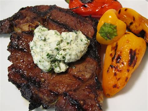Jenns Food Journey Rib Eye Steak With Herb Butter And