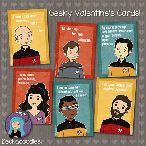 Geeky Star Trek Valentines Day Card Walyou