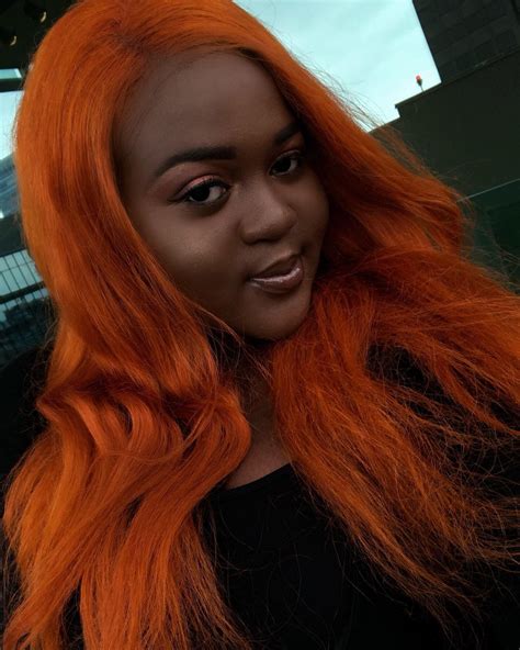 10 Burnt Orange Hair Color On Dark Skin Fashion Style