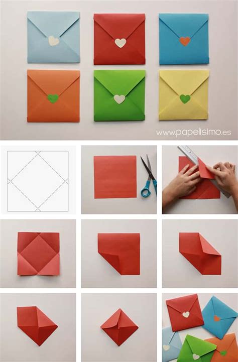 Como fazer um envelope para carta com papel  Blog Ana Giovanna