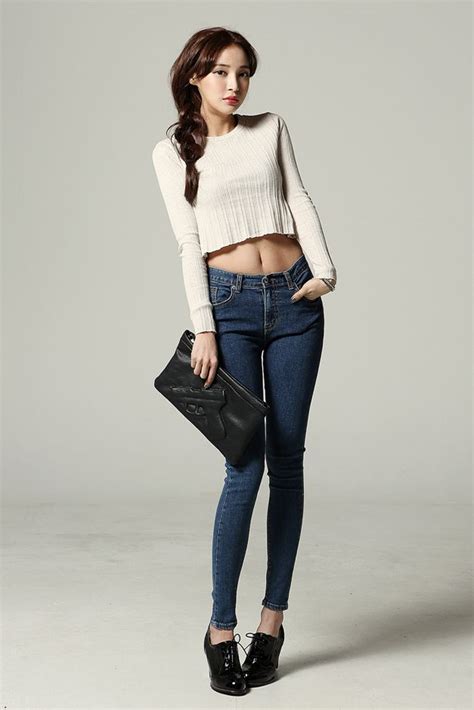 26 Unique Korean Jeans And Tops Korean Fashion