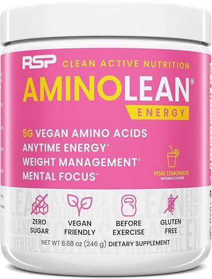 Rsp Nutrition Aminolean Pre Workout Powder Amino Energy