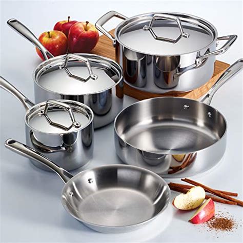 Tramontina 80116597ds Stainless Steel Tri Ply Clad Cookware Set 8
