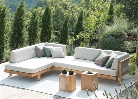 This is perfect for british weather as one day may be rainy and dull and you won't be thinking about garden furniture but the next may be beautifully sunny and you want to invite your friends over for a garden party and. Tribu Pure Corner Garden Sofa - Tribu Furniture At Go Modern