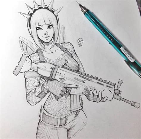 Fortnite Art On Twitter Incredible Power Chord Drawing By