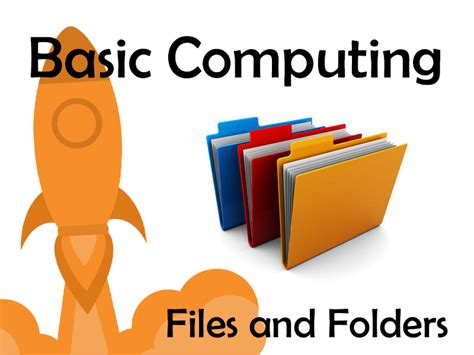 Basic Computing Files And Folders Teaching Resources