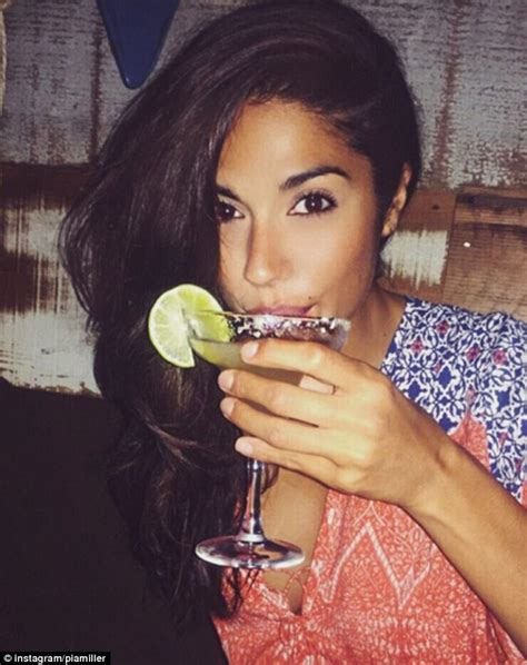 Pia Miller Shows Off Her Flawless Radiant Complexion And Cleavage In