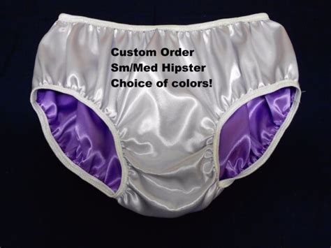 Custom Double Satin Panties For Men Hipster Cut Sm Med Your Choice Of Colors Ebay