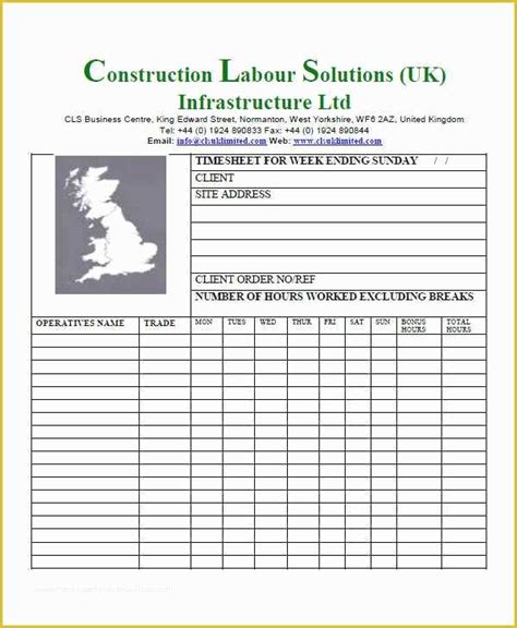 Construction Weekly Time Sheet How To Create A Construction Weekly