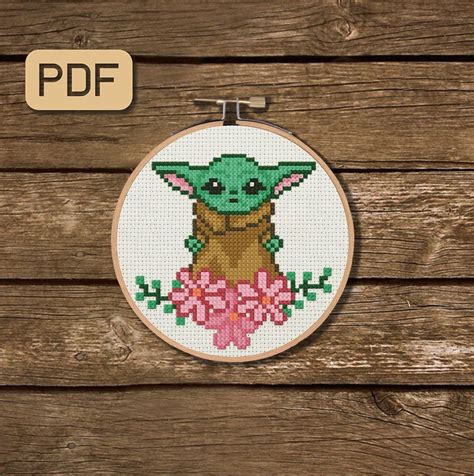 Baby yoda embroidery design, disney baby yoday embroidery pattern, star wars yoda embroidery designs, baby yoda machine embroidery file premioembroidery. Baby Yoda Cross Stitch Pattern, Star Wars Cross Stitch Pdf ...
