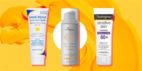 6 Sunscreens For Sensitive Skin Gentle Sunblock Formulas