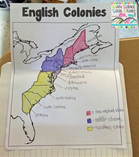 13 English Colonies Interactive Notebook Inb Technically Speaking