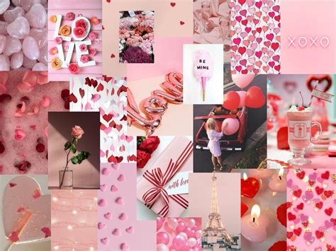 Pink Valentines Collage Wallpapers - Wallpaper Cave