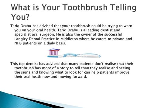 What Is Your Toothbrush Telling You