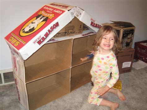 The Beans Cardboard Barbie House Cardboard Dollhouse Cardboard Box
