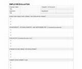 Photos of Employee Review Form Template Word