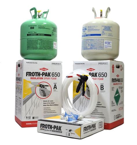 When you say spray foam are you talking about the kind of spray foam you spray in and it expands to competely fill in the area? Spray Foam Insulation Kit, Dow FROTH-PAK™ 650 Fire Rated ...