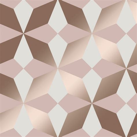 Fine Decor Nova Geometric Wallpaper Rose Gold Wallpaper From I Love