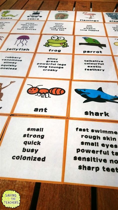 adjectives game     children absolutely loved  game