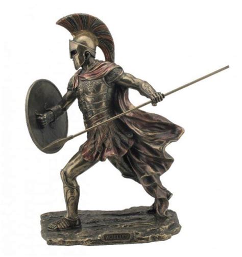 Achilles Bronze Figurine 30 Cm Bronze Figurine Vintage Statues Achilles