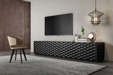 Our glossy tv units make for a clean contemporary look. Cross TV Unit | Mobenia luxury | Accent furniture design, Furniture design modern, Interior design