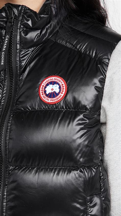 canada goose synthetic cypress vest in black lyst