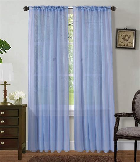 Sapphire Home 2 Panels Window Sheer Curtains 54 X 84 Inches 108